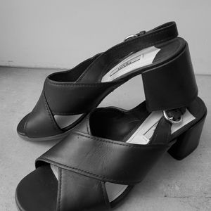 Black Prada Sandals. Size 38 1/2 (8 1/2 US)